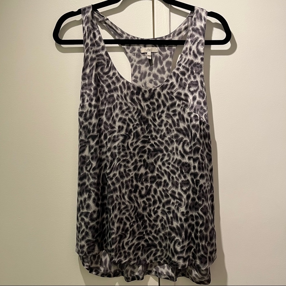 Joie animal print silk tank